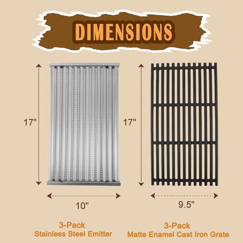SafBbcue G533-2200-W1 G533-0009-W1 Grill Grates Infrared Emitter Replacement Parts for Charbroil Infrared Grill Parts463242716 463242715 463276016 466242715 466242815 463257520 463255721 - Image 3