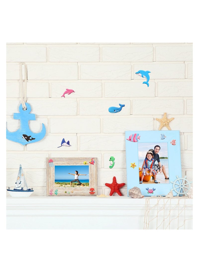 Excefore Fish Stickers 10 Sheets 3D Puffy Ocean Stickers Cute Underwater Sea Animal Stickers Self-Adhesive Sea Animal Stickers Kids' Gifts Party Supplies Classroom Reward - Image 3