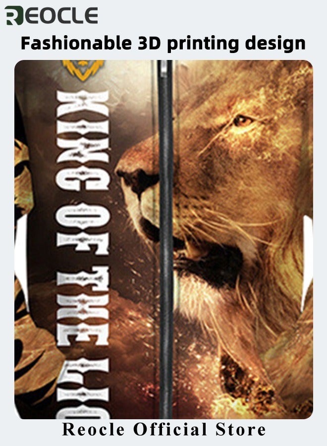 ريوكل طقم هودي رجالي مكون من قطعتين، سويت شيرت، بقلنسوة بأكمام طويلة، مطبوع ثلاثي الأبعاد، مع سحاب، بنطال رياضي، بدلة كاجوال - Image 4