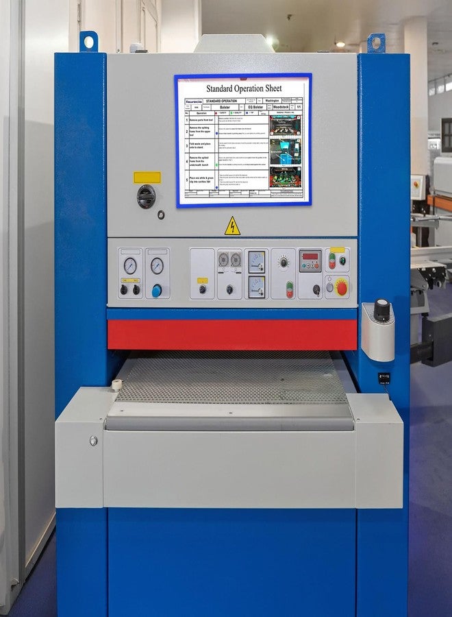 SOLO Magnetic Data SOP Holder, Pack of 2, Made in PP, Display Holder, for Office, Classroom, Store & Factory, to Display Advertising/Operating Instructions/Important Information (Blue, A4) - Image 3