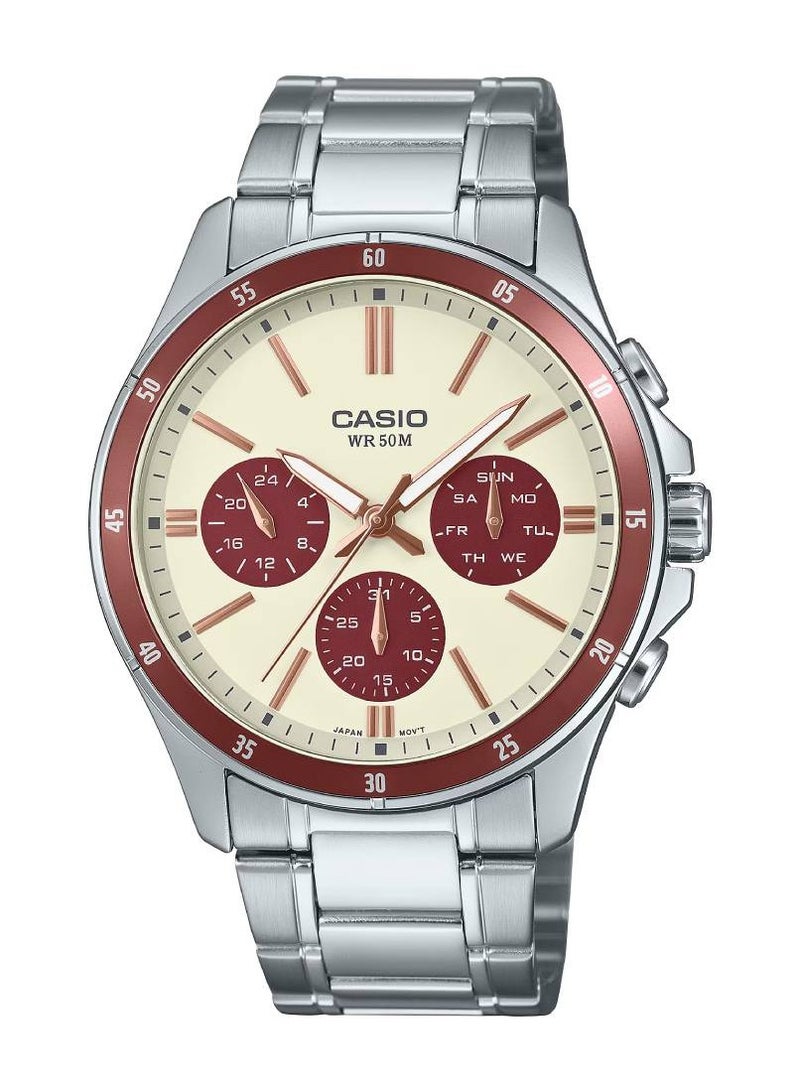 CASIO Quartz Analog Stainless Steel Men's Watch MTP-1374D-5A2V