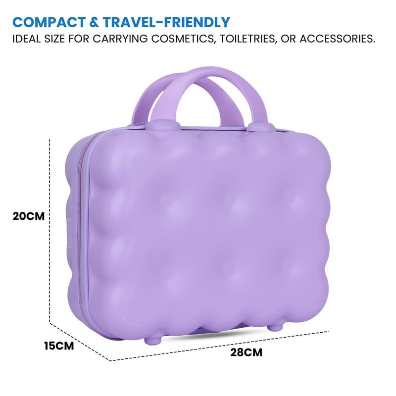 Polo Class Vanity case/Makeup Box | Lightweight and Durable| Waterproof case -Purple - Image 5