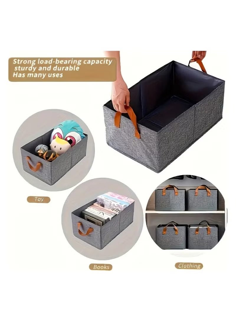 Organizer, versatile storage box to save space for clothes and pants - durable polyester, ideal for closets and dorm rooms 47*27*19 cm - Image 2