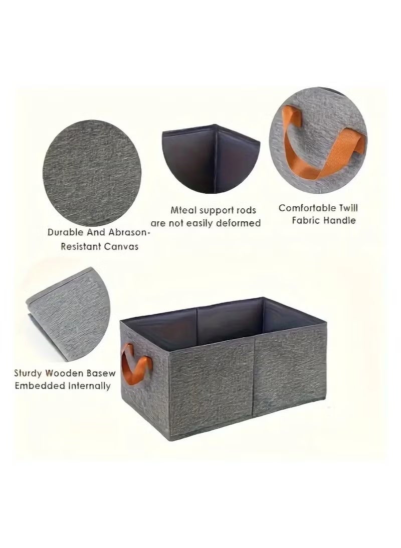 Organizer, versatile storage box to save space for clothes and pants - durable polyester, ideal for closets and dorm rooms 47*27*19 cm - Image 4