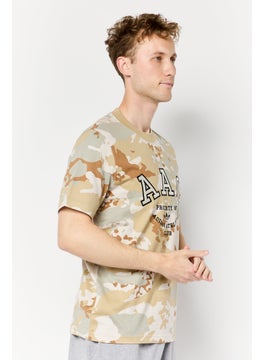 adidas Originals Men Sportswear Fit Short Sleeve Outdoor T-shirt, Multicolor  - Image 2