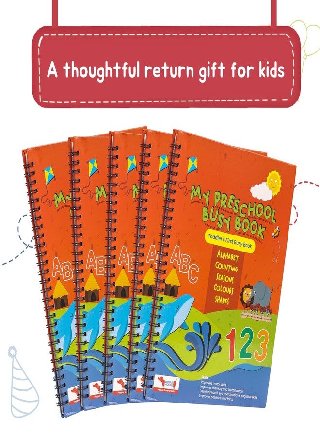 CocoMoco Kids Montessori Busy Book For Toddlers - Quiet Book For Kids, Learning Toys For 2-5 Year Olds, Preschool Birthday Return Gift For Kids (Single Pack), Multicolor - Image 5