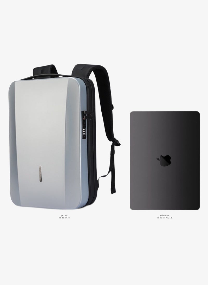 MARK RYDEN 7917 Backpack Silver - Organized Storage, Water-Resistant, Impact Resistant, USB Charging Port, Safety Lock, Ergonomic Design, Ideal for Business, Travel, and Daily Use - Image 2