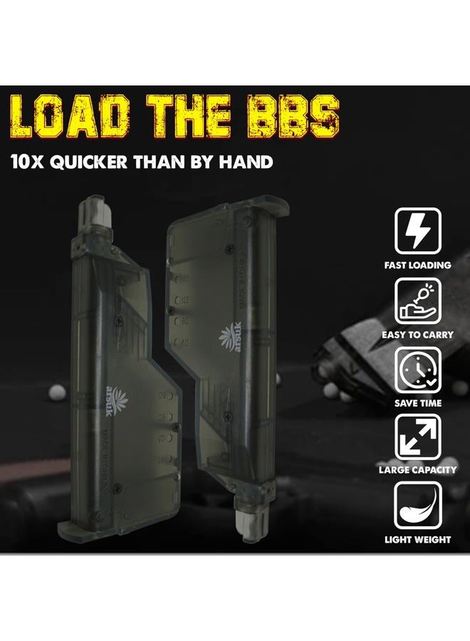 ARSUK Airsoft Speed Loader with Adapter for 6mm bb Pellets, Paintball Magazine Fast Quick Loading Airsoft Tool Accessory for 155 Rounds - Image 4