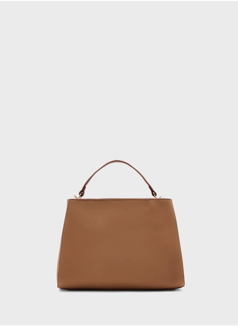 ELLA - Knot Detail Satchel Bag - Image 1