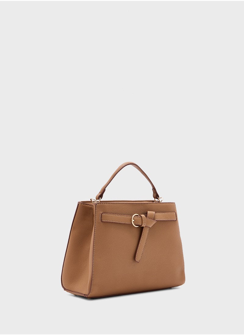 ELLA - Knot Detail Satchel Bag - Image 1