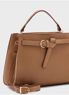 ELLA Knot Detail Satchel Bag  - Image 4