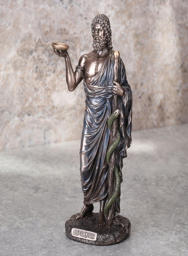 Veronese Design 6 1/4 Inch Asclepius Greek God of Medicine Cold Cast Resin Bronze Finish Sculpture - Image 5