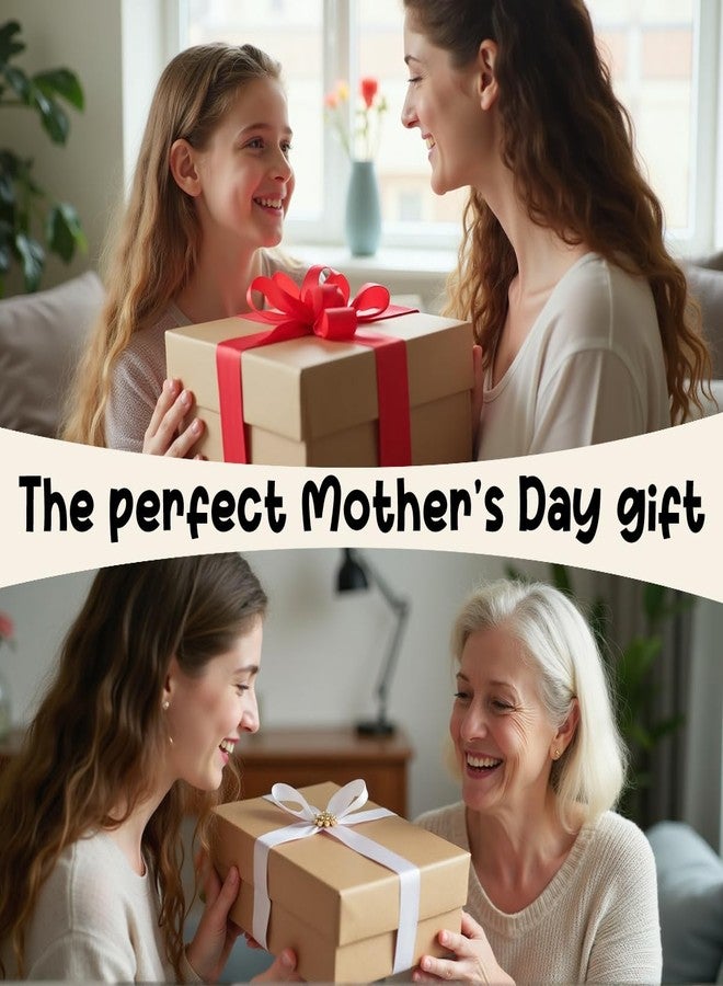 AACQQ Mother's Day Gifts for Mom from Daughter Son Appreciation Thank You Gifts for Mom Grandma Mama Handprint Diy Kit Tote Bags Christmas Birthday Gift Tote Bags for Women Gigi Grandma - Image 4