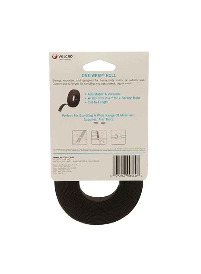 Velcro Reusable One Wrap Strap Roll Black 12 ft x 3/4 Inch 90340 - Image 2