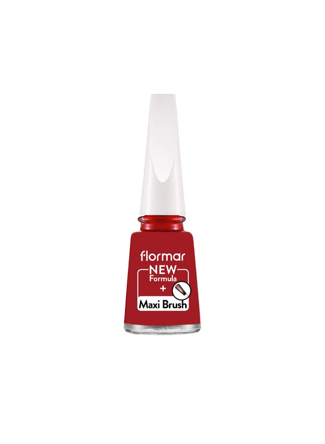 flormar Classic Nail Enamel With New Formula And Maxi Brush - 321 321 Red Flag - Image 1