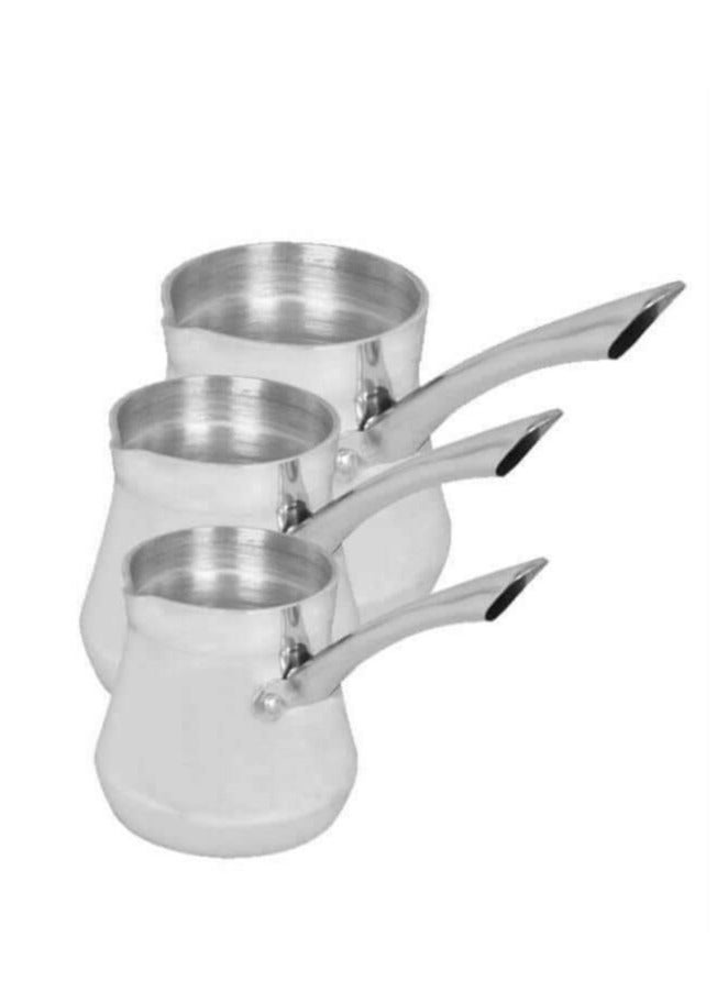 Obour October set of Rakwa 3PC Coffee Pot aluminum made in Egypt - Image 1