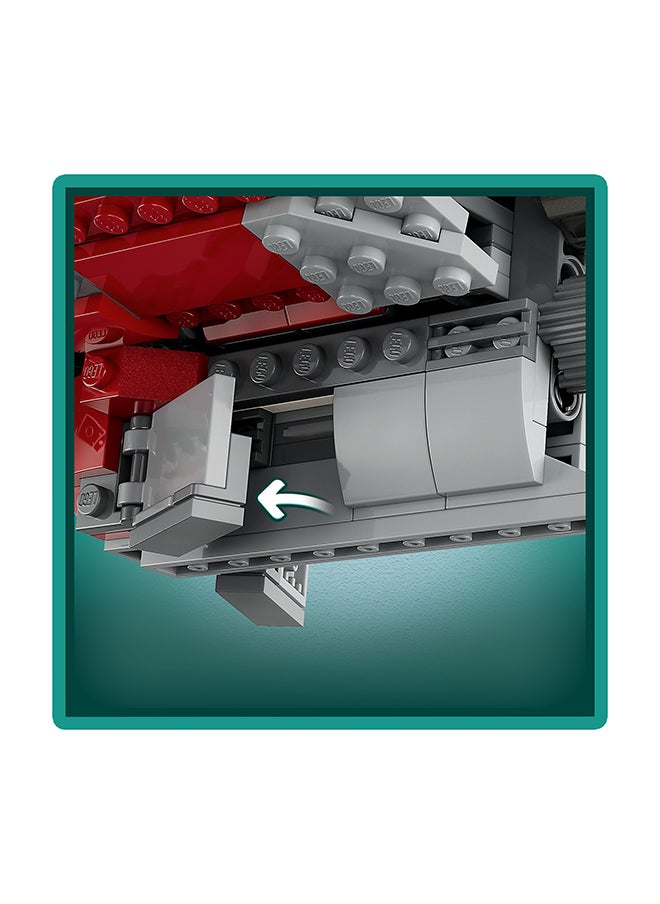 LEGO لعبة بناء طائرة جيدي T-6 لأهسوكَا تَانو من حرب النجوم 75362؛ فكرة هدية ممتعة للأطفال من عمر 9 سنوات فما فوق، تضم مركبة فضائية قابلة للبناء تطلق الكتل و4 شخصيات (601 قطعة)  - Image 3