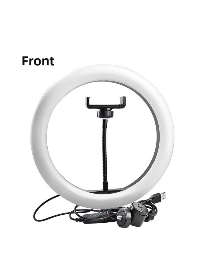 general 10-inch Mobile Live Fill Light Live Broadcast Ring Anchor Fill Light 26cm Three-speed Dimming Color Beauty Light-Color:26cm Live Light Black - Image 3