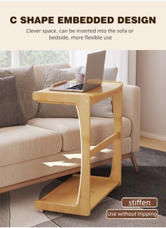 C-Shaped Sofa Side Table with Wheels Rolling Laptop Table Adjustable Height End Table Overbed Computer Desk Cart Stand Mobile Workstation Bedside Table for Living Room Bedroom - pzsku/Z27A74D79F25708D31565Z/45/_/1733453721/cc7235a6-0e44-4edf-9d8f-637e23054a18