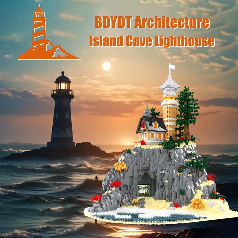 BDYDT Architecture Island Cave Lighthouse Micro Building Blocks Setsï¼ˆ5686PCSï¼‰- Building Block Model Gifts and Unique Collectibles Suitable for Children and Adult Creative Enthusiasts - Image 3