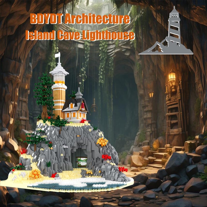 BDYDT Architecture Island Cave Lighthouse Micro Building Blocks Setsï¼ˆ5686PCSï¼‰- Building Block Model Gifts and Unique Collectibles Suitable for Children and Adult Creative Enthusiasts - Image 2