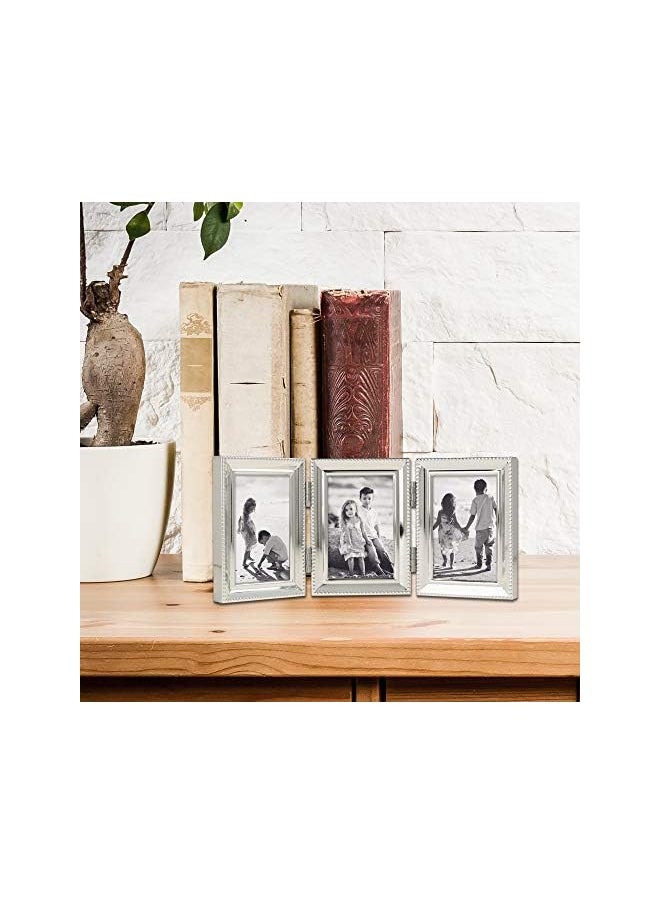 Lawrence Frames Frames - 11623T Lawrence Metals Frame, 2.5x3.5 Triple, Silver  - Image 2