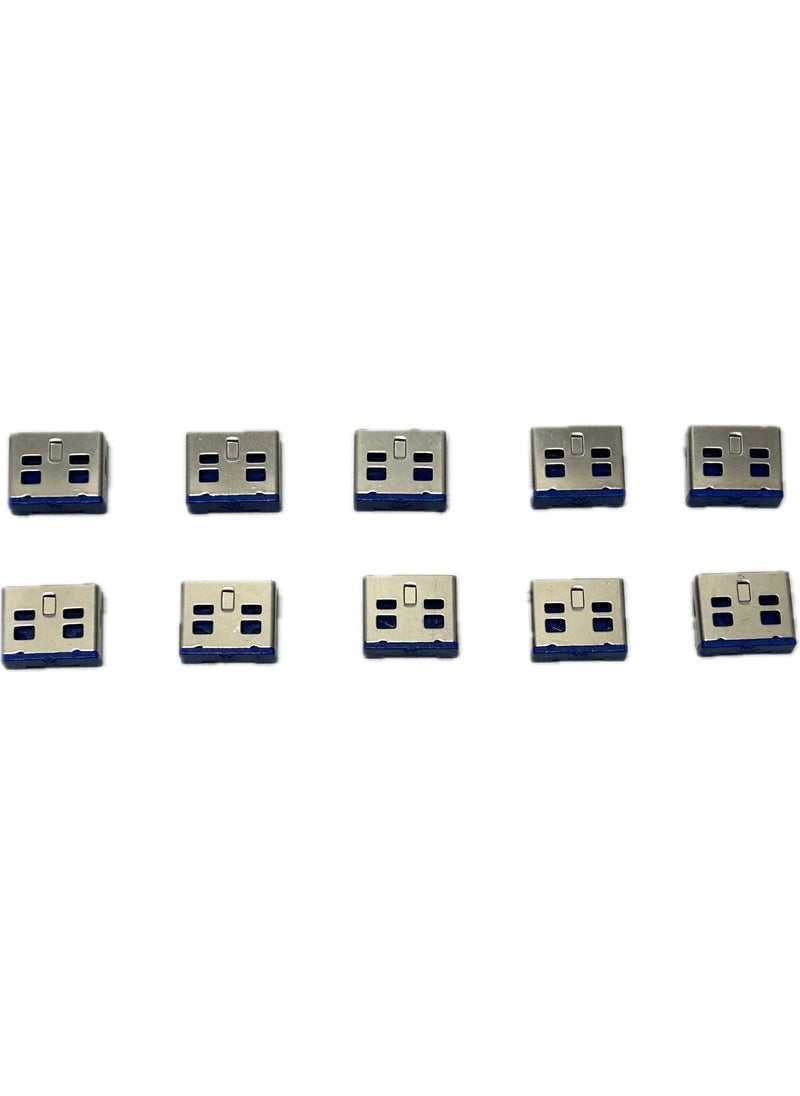USB A Type Port Lock 10 Pieces (Without Key)