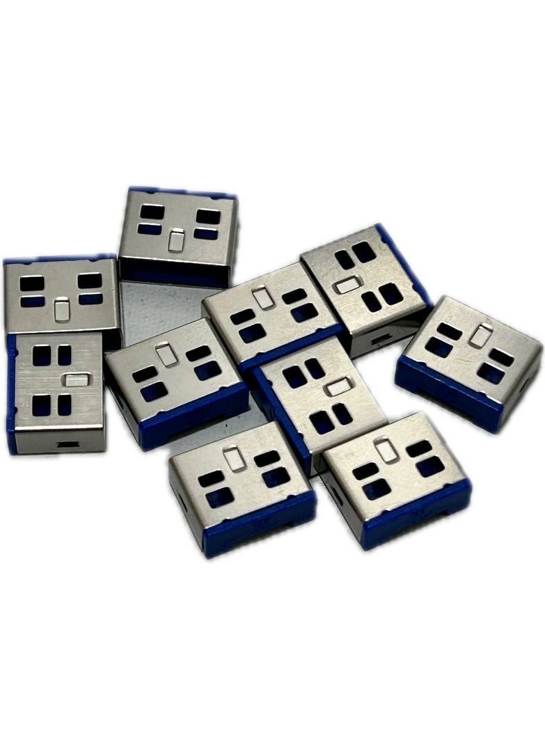 USB A Type Port Lock 10 Pieces (Without Key)