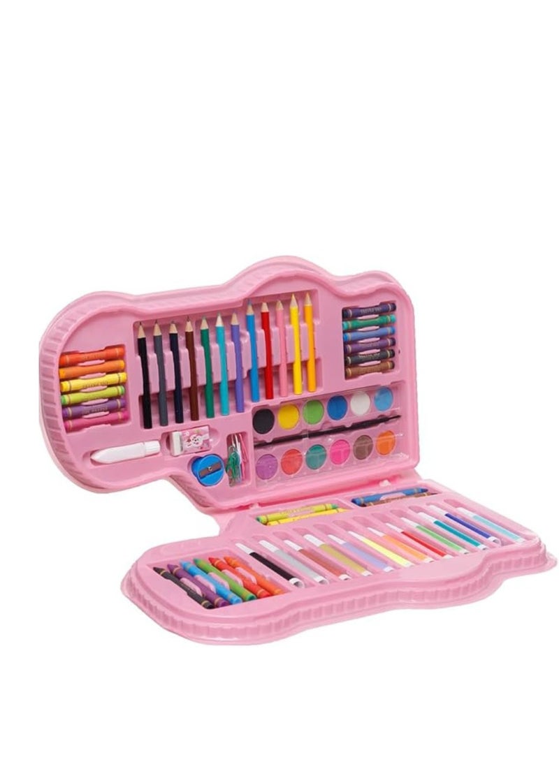 A bag of watercolor pens, wood, felt-tip pens, and wax, 70 pieces - Image 2