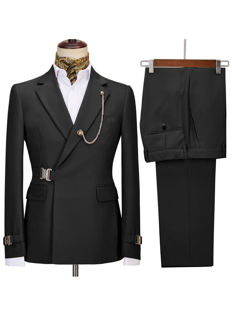 KUYING New Fashionable Men's Two-Piece Suit Set  - Image 1