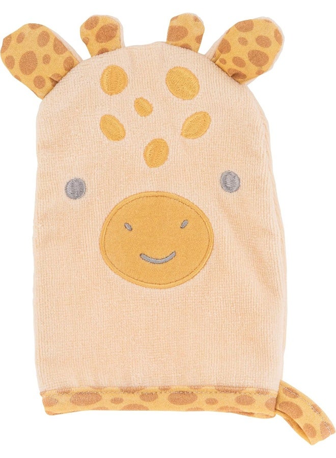 Stephen Joseph, Kids Bath Mitts, Giraffe - Image 1