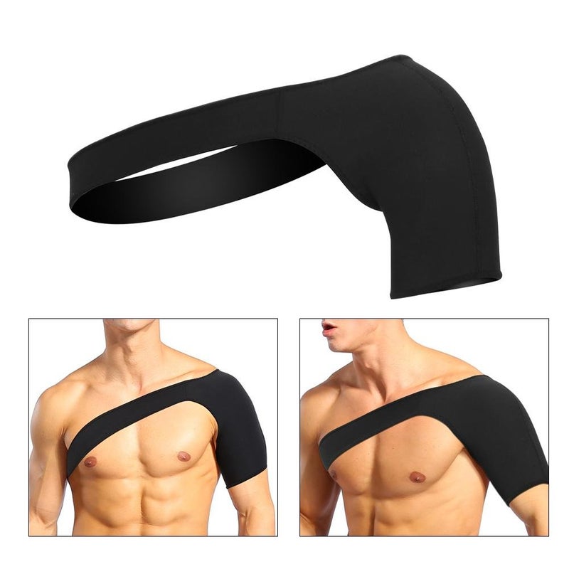 woobles Sports shoulder bandage shoulder brace, breathable shoulder bandage support bandage for shoulder pain sports injuries tendinitis, compression rotator cuff(L) - Image 3