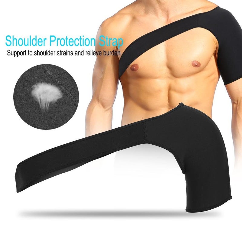 woobles Sports shoulder bandage shoulder brace, breathable shoulder bandage support bandage for shoulder pain sports injuries tendinitis, compression rotator cuff(L) - Image 5