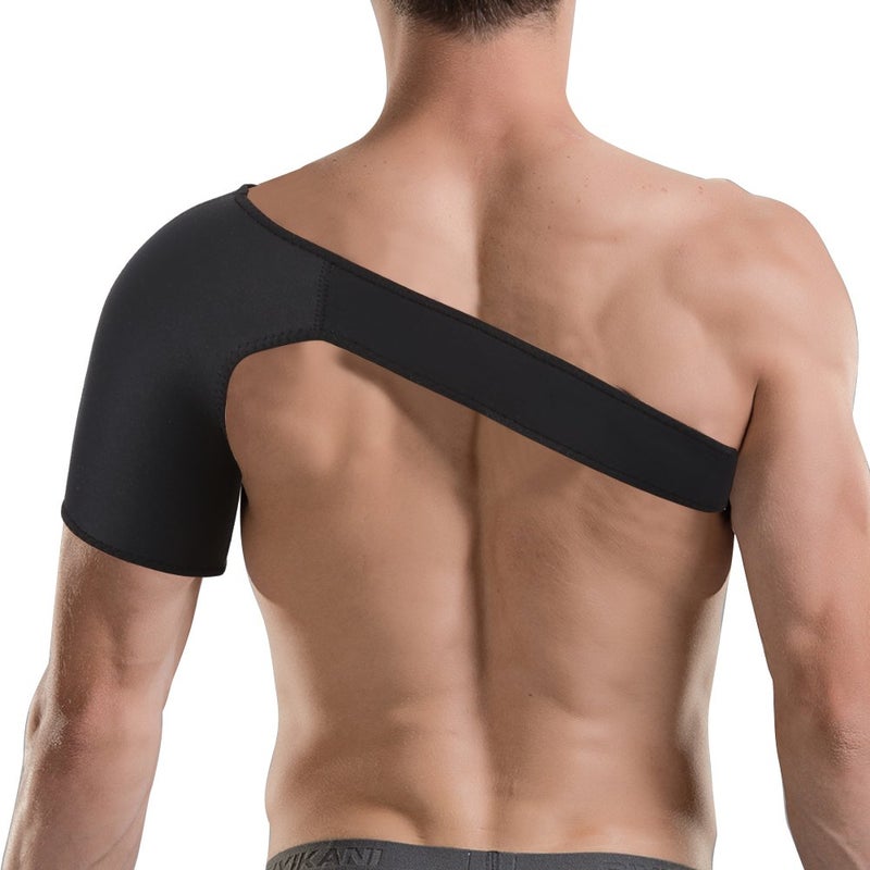 woobles Sports shoulder bandage shoulder brace, breathable shoulder bandage support bandage for shoulder pain sports injuries tendinitis, compression rotator cuff(L) - Image 2