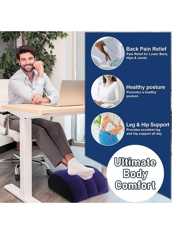 HaHaHai Inflatable Pillows,  Inflatable Cushion, Leg Positioner Pillows, Comes with a pump - Body Positioners for Sleeping, Leg Elevation, Travel, Camping（Arch Pillow) - Image 2