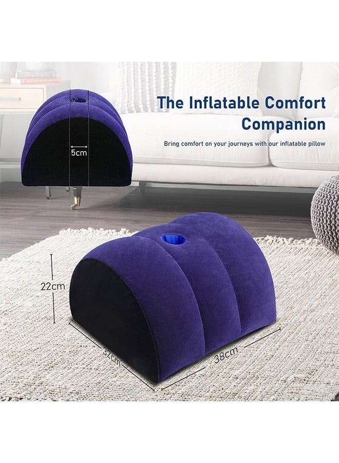 HaHaHai Inflatable Pillows,  Inflatable Cushion, Leg Positioner Pillows, Comes with a pump - Body Positioners for Sleeping, Leg Elevation, Travel, Camping（Arch Pillow) - Image 5