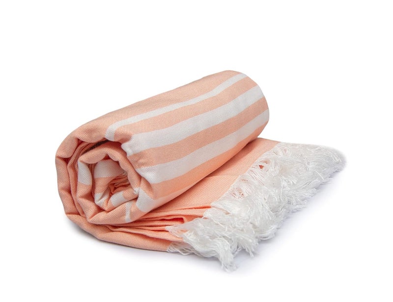 Mush 100% Bamboo Large Bath Towel | Ultra Soft, Absorbent, Light Weight, & Quick Dry Towel for Bath, Travel, Gym, Beach, Pool, and Yoga | 75 X 150 cms (Set of 1, Peach) - Image 1