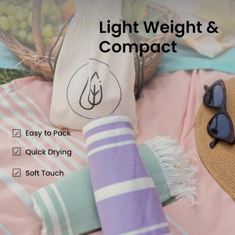 Mush 100% Bamboo Large Bath Towel | Ultra Soft, Absorbent, Light Weight, & Quick Dry Towel for Bath, Travel, Gym, Beach, Pool, and Yoga | 75 X 150 cms (Set of 1, Peach) - Image 5