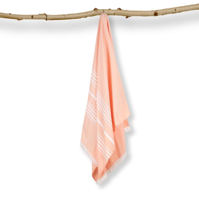 Mush 100% Bamboo Large Bath Towel | Ultra Soft, Absorbent, Light Weight, & Quick Dry Towel for Bath, Travel, Gym, Beach, Pool, and Yoga | 75 X 150 cms (Set of 1, Peach) - Image 2