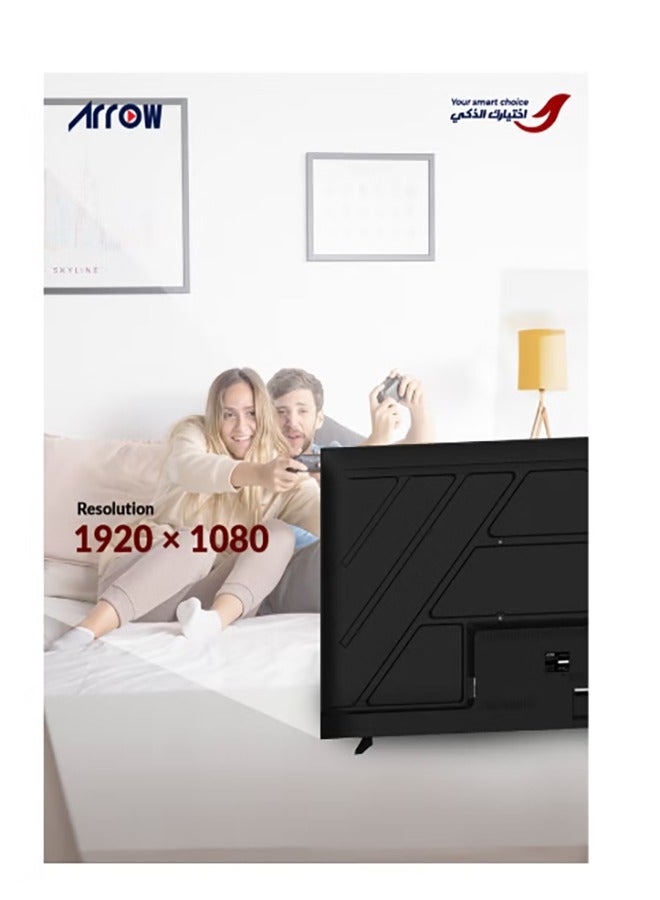 آركيو تلفزيون ذكي 32 بوصة عالي الدقة يعمل بنظام أندرويد LED - تصميم بدون إطار، خاصية Mirror Cast وE-Share، مدخل HDMI/USB/WiFi، Netflix، YouTube | RO-32LPS - Image 4