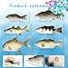 Norcoin 12 Pcs Realistic Fake Fish Toy Artificial Lifelike Sea Fishing Model Props Set for Market Display Home Kitchen Decor Party Photography Props Simulated Fish Ornaments 6 Styles - Image 4