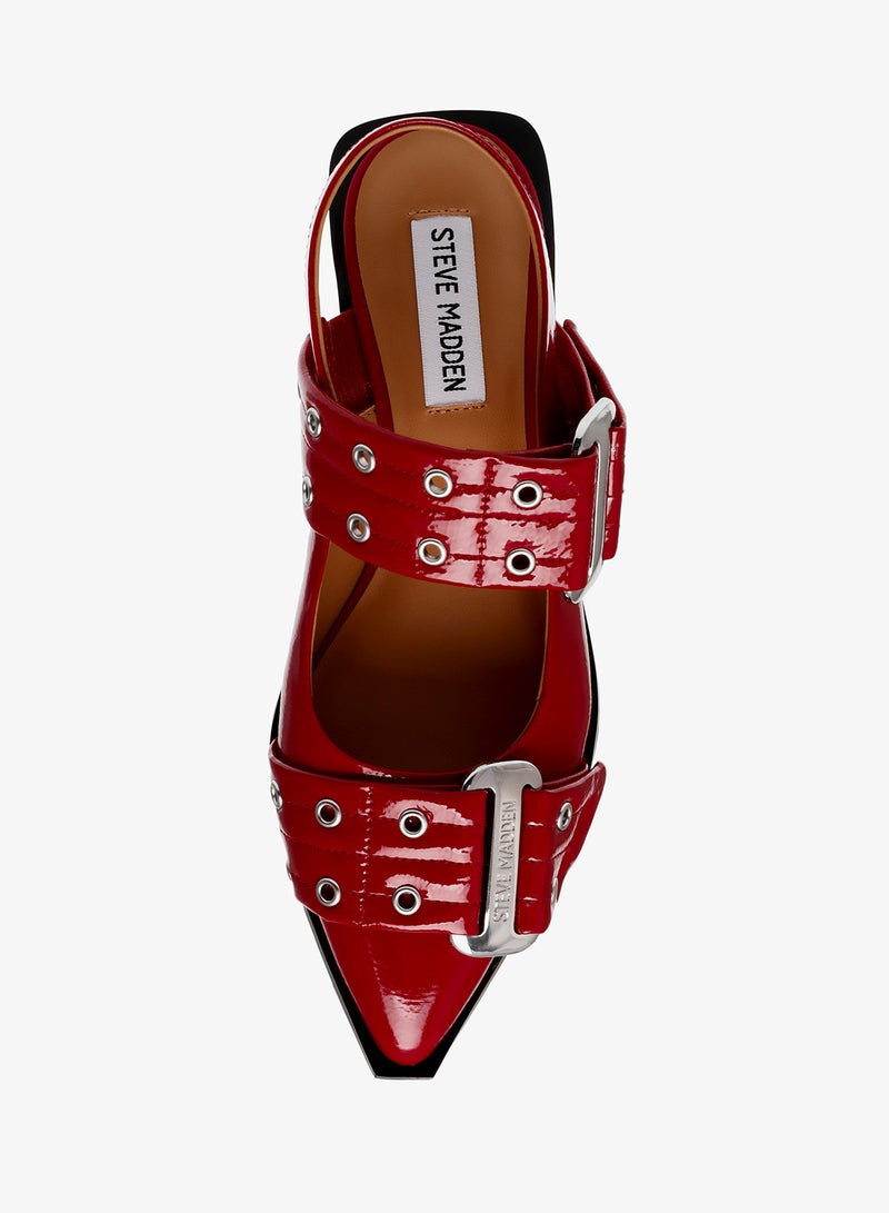 STEVE MADDEN GRAND AVE Eyelet Detail Singback Flats - Image 5