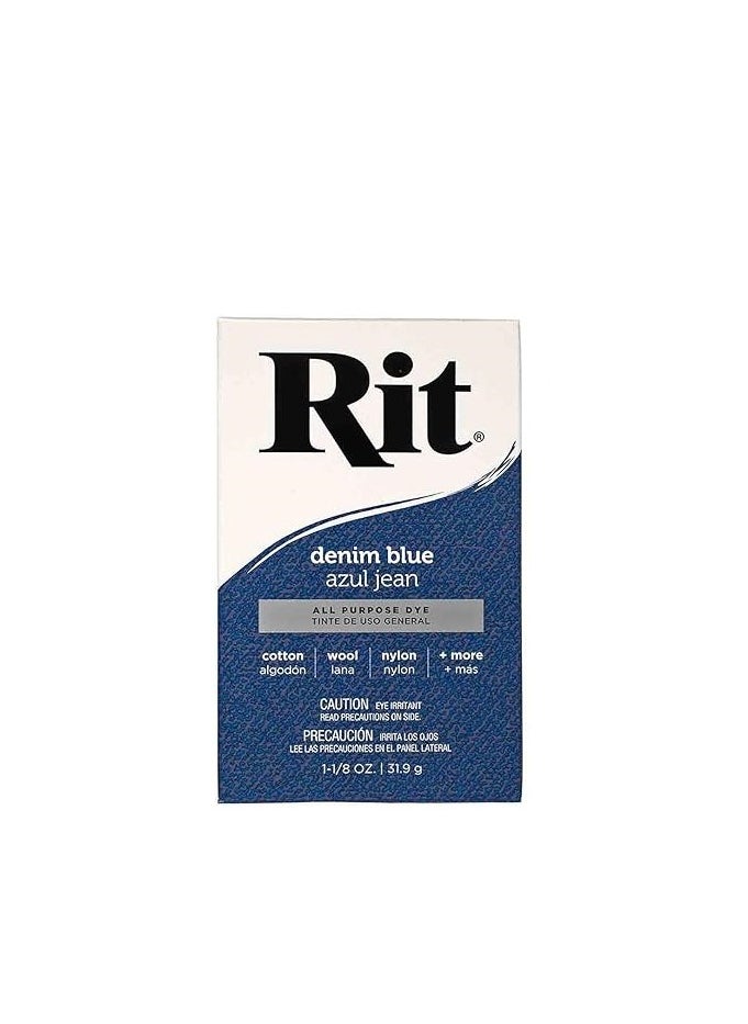 RIT Rit Dye Powder 1 1/8oz, Denim Blue  - Image 1