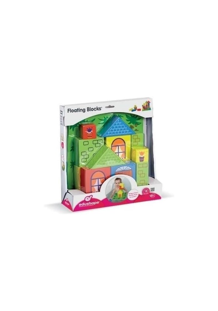 Edushape Floating Bath Blocks - Colorful Building Toy for Kids - Image 4