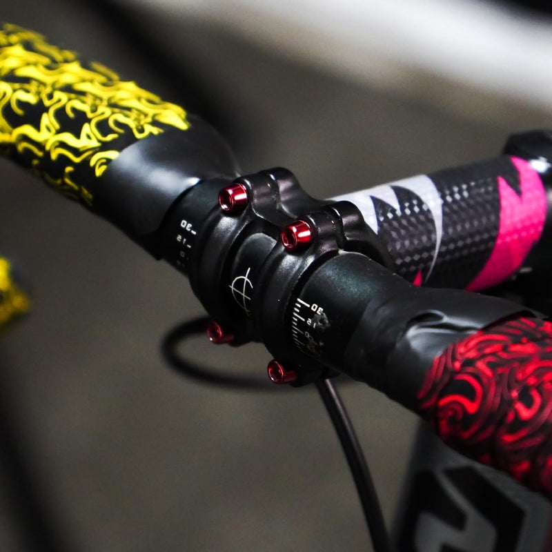 CNC Bike Stem Boltsï¼ŒStem Bolts for BMX/MTB/Road Bike with Washers,Red - Image 5