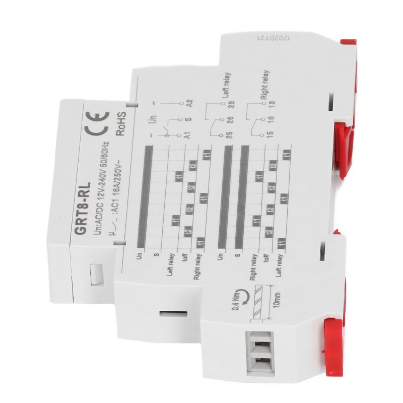 GEYA مرحل زمني دورة تبادلية 0.1 ثانية إلى 10 أيام قابل للتعديل مؤشر LED - مادة ABS مثبطة للهب مؤقت تأخير للمحركات الأضواء المضخات - Image 3