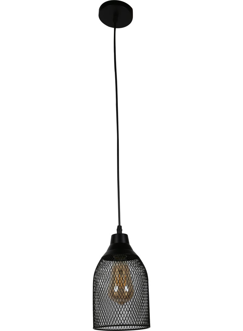 Hummer Modern Single Pendant Light – Classic Black Design, E27 Base - Image 3