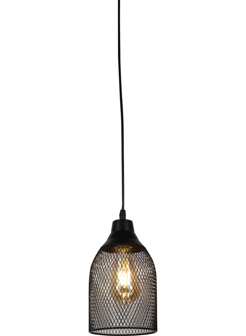 Hummer Modern Single Pendant Light – Classic Black Design, E27 Base - Image 2