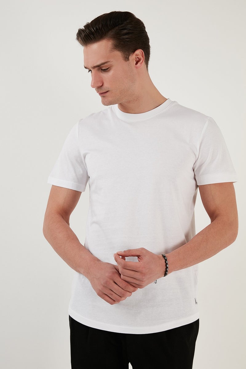 Buratti 100% Cotton Regular Fit Crew Neck T Shirt Men's T Shirt 5902511  - Image 3