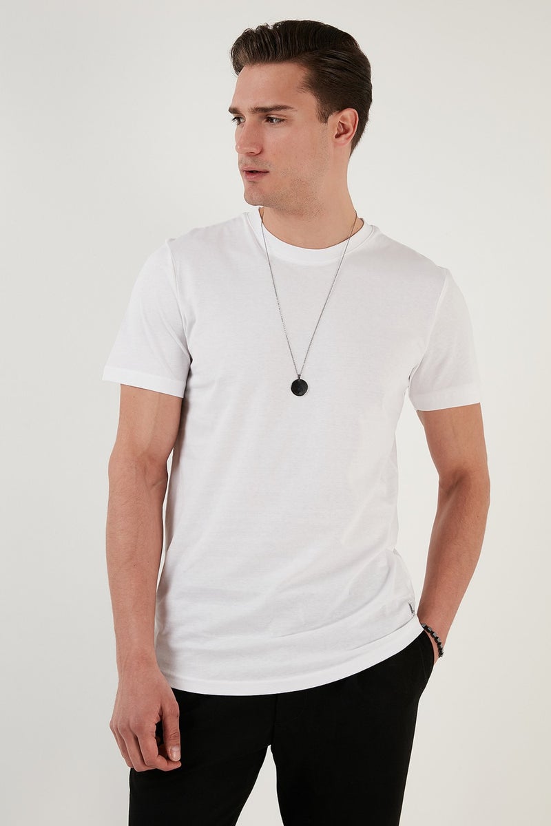 Buratti 100% Cotton Regular Fit Crew Neck T Shirt Men's T Shirt 5902511  - Image 5